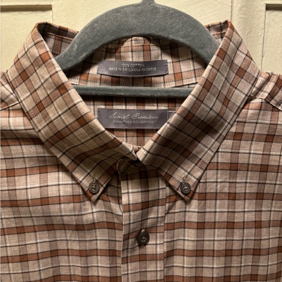 DANIEL CREMIEUX Plaid Shirt, New without tags, large size - Picture 4 of 16